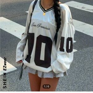 SHEIN White and Black Women's Top